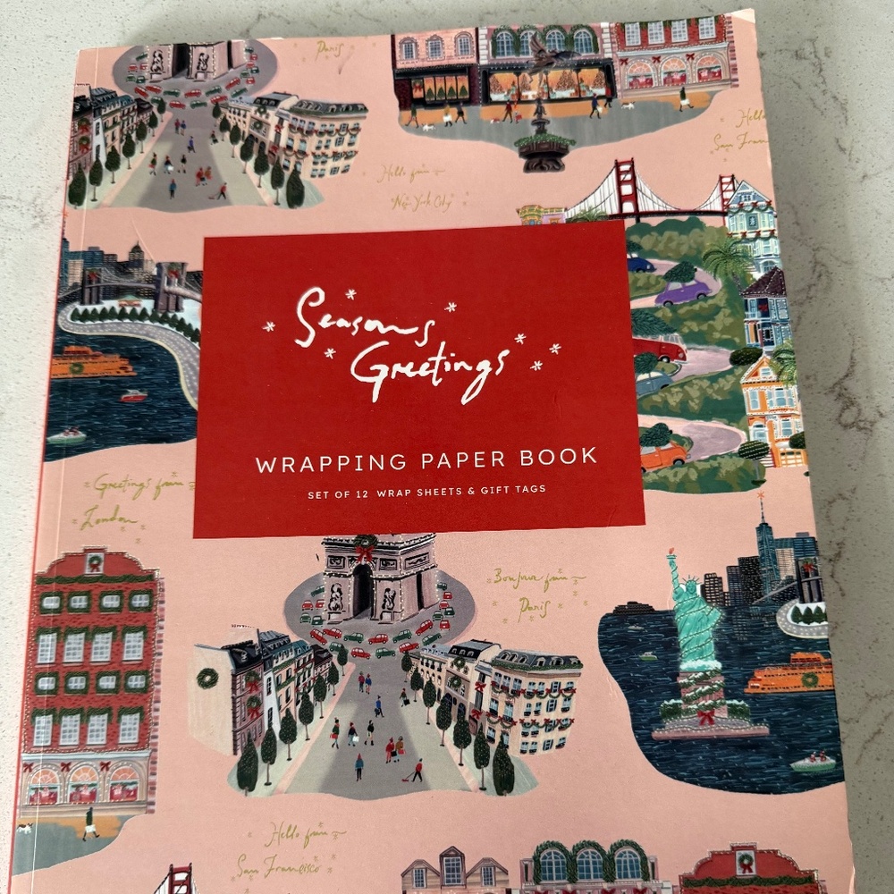 Anthropologie Seasons Greeting Paper Book